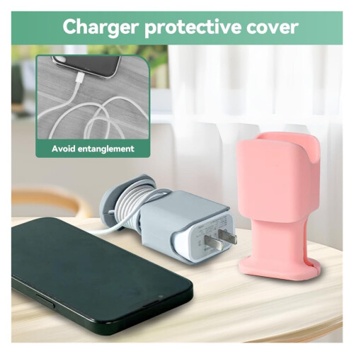 Silicone Charger Protector with Cord Wrap 2 Pack 1