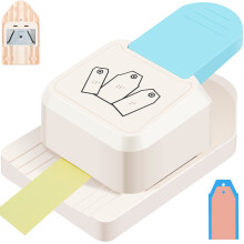 Craft Tag Punch 1.5 2 2.5 Inch with Hole Punch