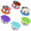 Stainless Sauce Cups with Silicone Lids 6PCS 1