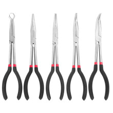 Long Reach Needle Nose Pliers Set 11" 5 pcs with Pouch