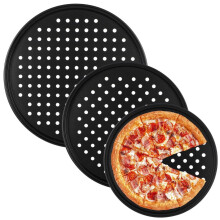 Pizza Crisper Pans Nonstick Perforated 3 pcs