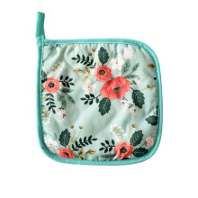Yellow oven mitt with brunch graphic 1 piece
