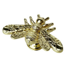 Bee-shaped brass wardrobe knob 1 piece