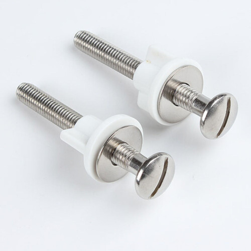 Toilet Lid Bolt Set Slotted Hinge Screw 2 pcs