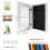 Kyoffiie Kids Art Frame com 12 lápis de cor A4 brancos 2