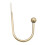 Curtain Hook Alloy U-Shaped Wall Hook 1 Piece 1