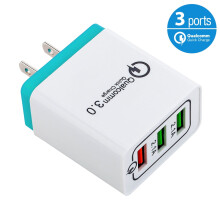 FreedomTech 3-Port USB Wall Charger 2.1A 5V