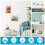 Kyoffiie Kids Art Frame com 12 lápis de cor A4 brancos 4