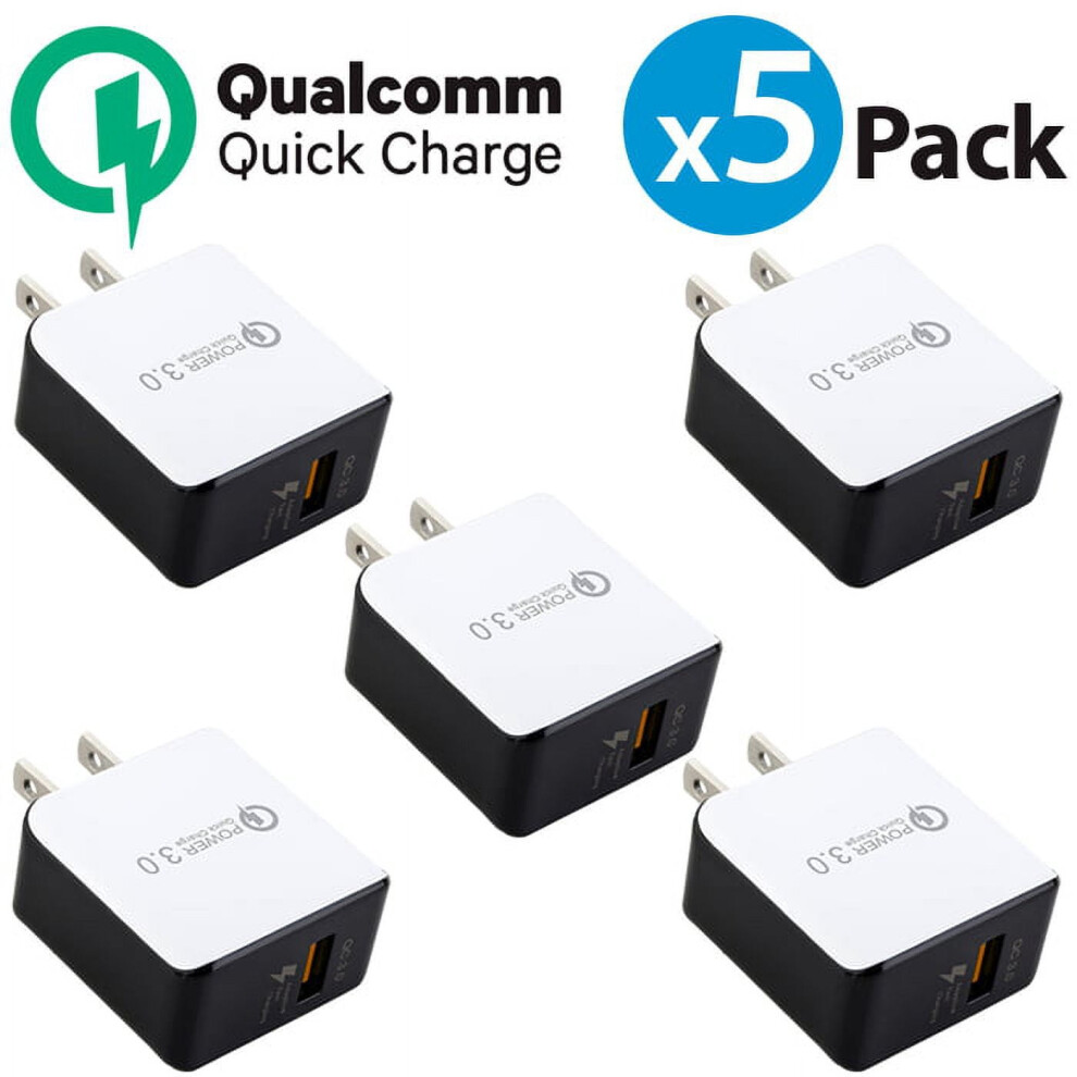 Freedomtech 3.0 Usb Wall Charger 18W 5-Pack 9314556550980