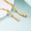 18K Gold Plated Snake Chain Anklet Bracelet 2