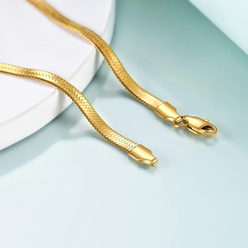 18K Gold Plated Snake Chain Anklet Bracelet 1