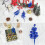 Christmas Glitter Berries Stems 7.8 inches 7