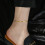 18K Gold Plated Snake Chain Anklet Bracelet 4