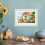 Kyoffiie Kids Art Frame com 12 lápis de cor A4 brancos 5