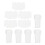 Hekezhi nail stamper set silicone 1 set 2