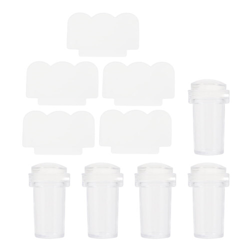 Hekezhi nail stamper set silicone 1 set 1