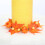 Artificial Maple Leaf Pumpkin Candle Ring Set of 4 5