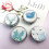 Pink Pill Box with Cover 3 Compartments Moisture-proof 8