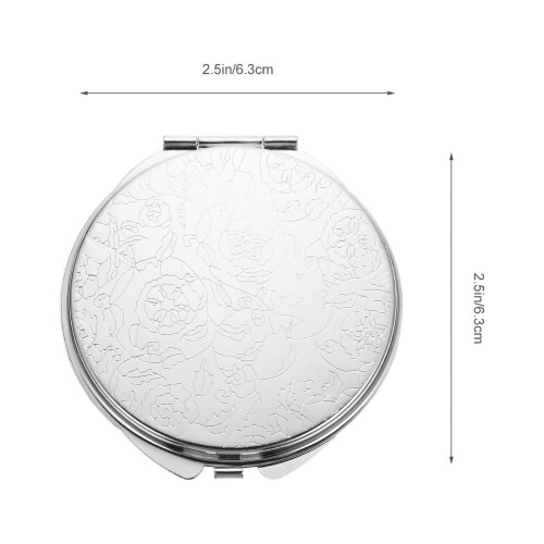 Vintage double-sided compact mirror travel purse 1