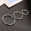 Sterling Silver Hoop Earrings Set 3 Pairs 6