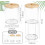 Acrylic Qtip Holder with Bamboo Lid 2 Pack 2