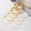 Gold Bangles Set for Women Textured Stackable 9-Piece 6