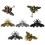 Bee-shaped brass wardrobe knob 1 piece 6