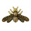 Bee-shaped brass wardrobe knob 1 piece 5