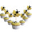 Bee-shaped cake toppers glitter star 12 pcs 7