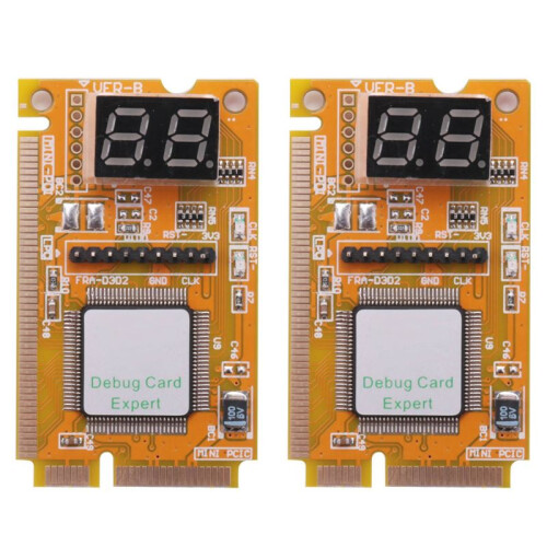 2X Notebook Diagnostic Card 2-Digit  PCI/PCI-E LPC POST Analyzer Tester 1
