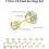 Gold CZ Stud Earrings Set for Multiple Piercings 7 Sizes 7