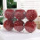 Christmas Ball Ornaments Pearl Sequins Red 6 pcs 2