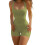 Women's solid green halter unitard sleeveless 1