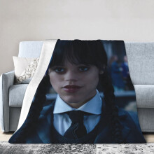 Wednesday Hotel Anime Fleece Blanket 60 x 50 Inches
