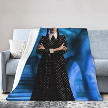 Wednesday Hotel Anime Fleece Blanket 60 x 50 Inches