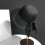 (56-58cm, Black) Adjustable Womens Sun Hat Outdoors Selected Materials Leisure Sunscreen Cap 1