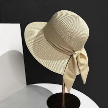 (56-58cm, Beige 01) Adjustable Womens Sun Hat Outdoors Selected Materials Leisure Sunscreen Cap