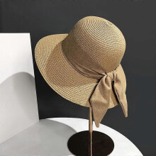 (56-58cm, Khaki 01) Adjustable Womens Sun Hat Outdoors Selected Materials Leisure Sunscreen Cap