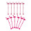 Haust flamingo stirring rods plastic 12 pcs 3