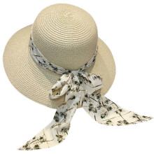 (56-58cm, Beige) Adjustable Womens Sun Hat Outdoors Selected Materials Leisure Sunscreen Cap