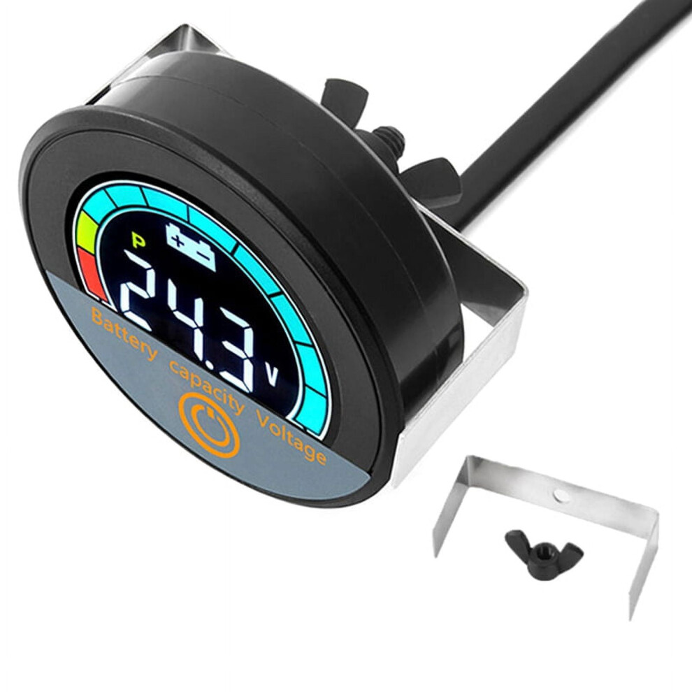 Digital Circular Voltmeter Dc8-100V Waterproof 1Pc 946140668741