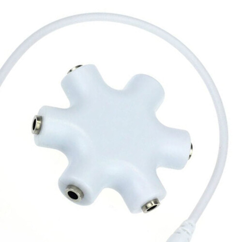 Audio Splitter Jack Snowflake Shape 3.5mm 5-Way 1