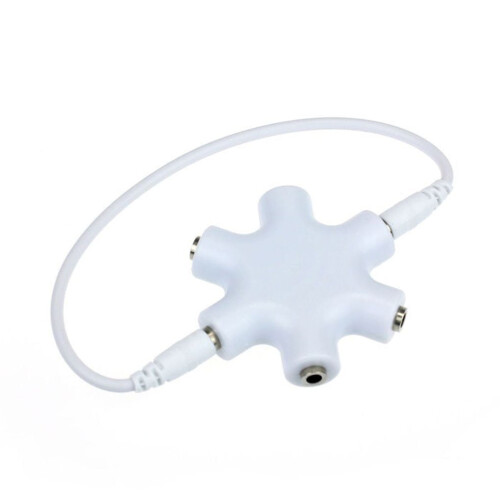 Audio Splitter Jack Snowflake Shape 3.5mm 5-Way 2
