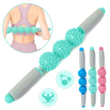 XIRQI Fascia Roller with 3 Balls for Deep Tissue Massage
