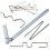 2X Manual Bending Machine 1-10mm Iron/Steel/Copper Wire Angle Bender Tool Small Manual Rebar Bender DIY Hand Tools 4