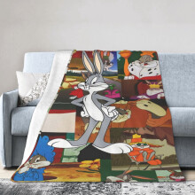 Bugs Bunny plush throw blanket for sofa bedroom