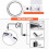 Handheld Magnifying Glass with Light 5X 8 LED 6