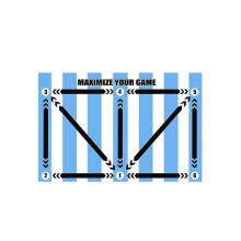 (Argentinian model) Football footstep training mat,Soccer training mat,Sport mat-Silent anti-skid shock absorption training mat,Training pace mat