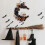 Halloween moon wreath black grapevine 17.7 in 5
