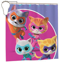 Superkitties shower curtain blackout waterproof 72x72 in